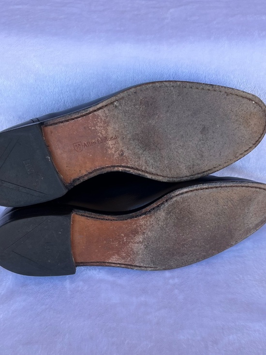 Allen Edmonds Lasalle Black Leather Split Toe Oxford Shoes Size 10.5 E